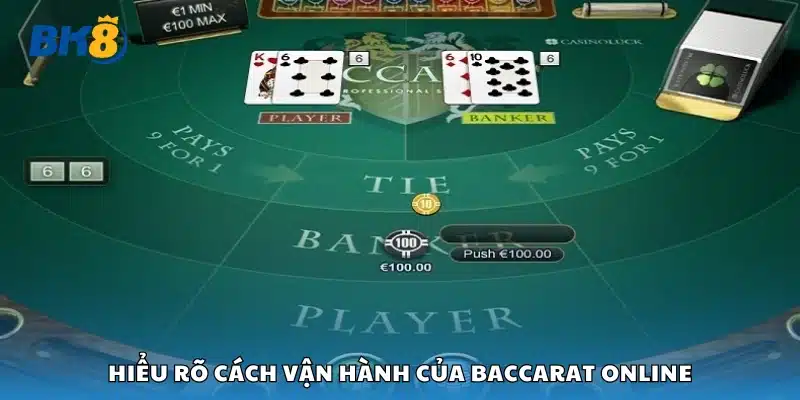 Nguyên lý hoạt động và luật chơi cơ bản của Baccarat trực tuyến