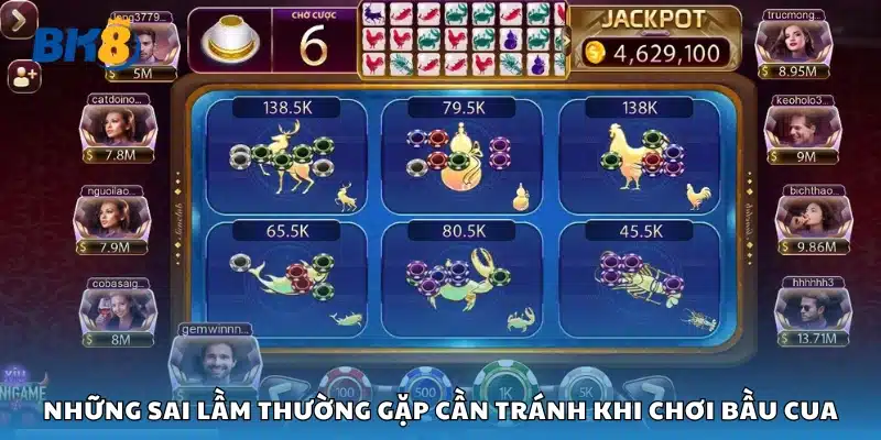 Các sai lầm thường gặp cần tránh khi chơi bầu cua
